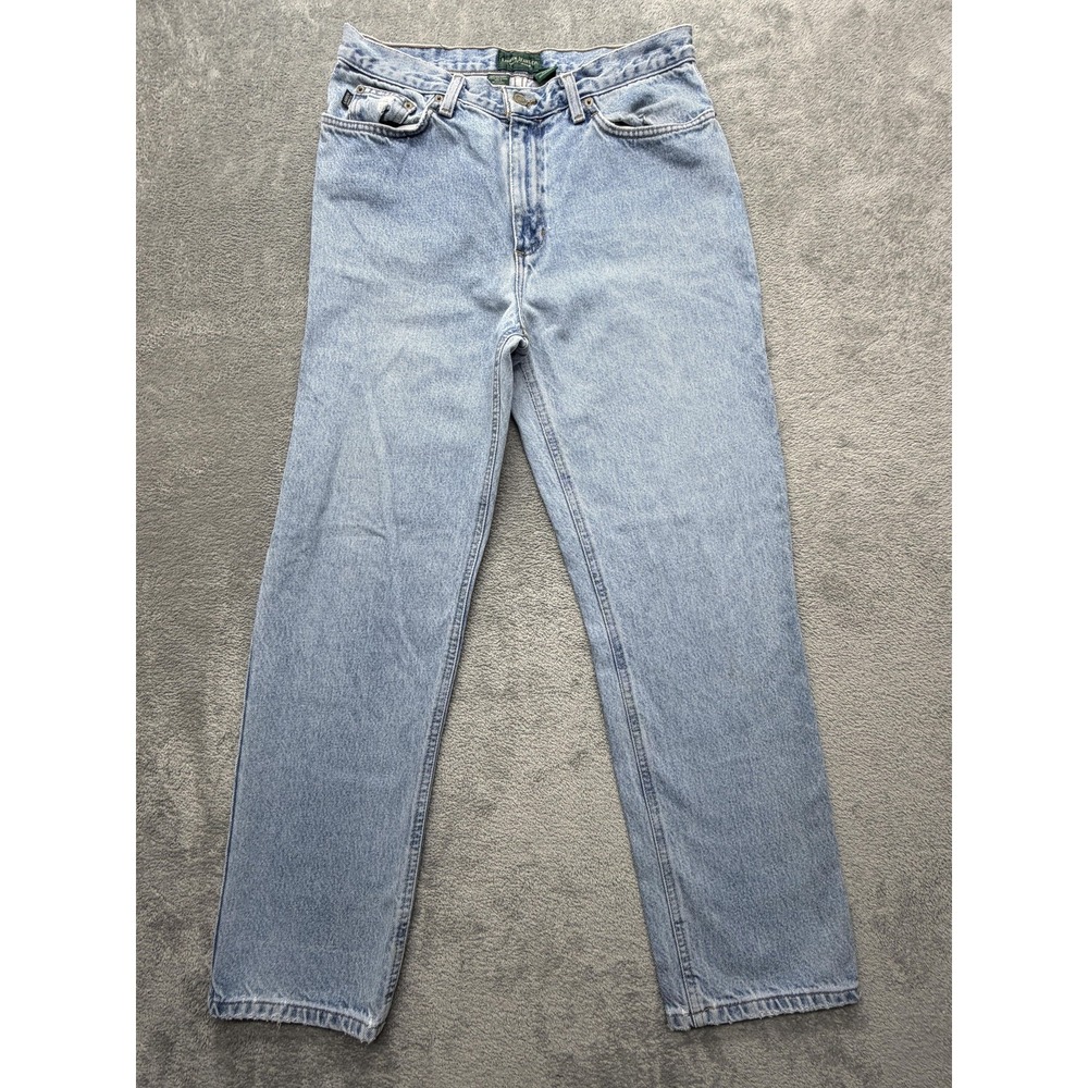 Lauren Jeans Co. Jeans Womens 10 Blue Mom High Rise Relaxed Light Wash